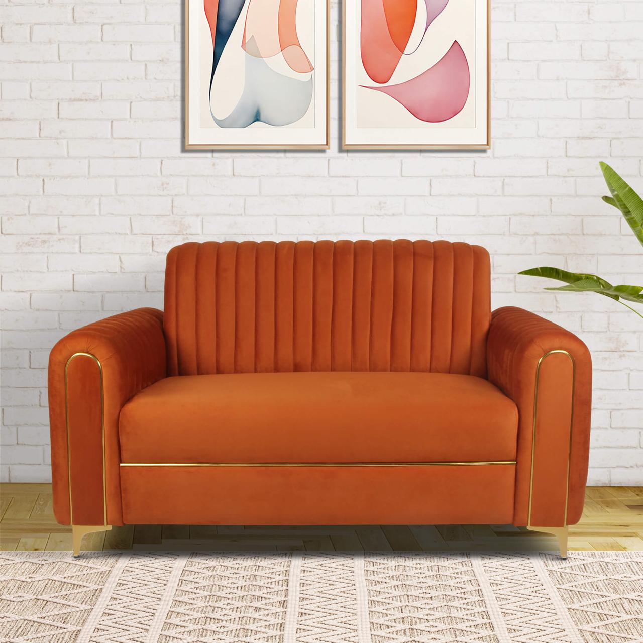 Primrose Austin 2 Seater Sofa - Orange